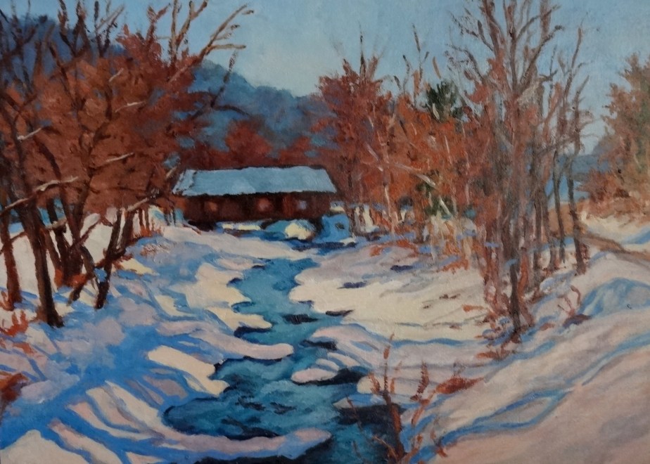 Covered Bridge painting